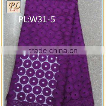 2015 Best Selling 100 % Polyester Fabric and Textile Embroidery Lace for Women Wear