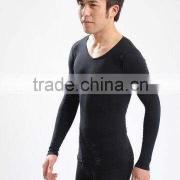 Men's Slimming thin models long-sleeved shirt abdomen pressure shaping underwear for man Y61