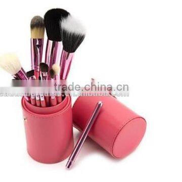 Professional 4 Colors New 12 Pcs Makeup Brush Cosmetic Make Up Brushes Set With Cup Holder Case Kit photo-5