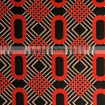 57 polyester 43 rayon cationic dye geometric pattern jacquard fabric