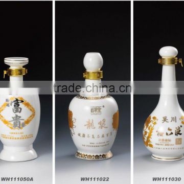 high grade wine bottle, high transparent glaze