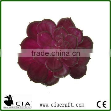 Plastic Artificial Succulents Aeonium Pick in Burgundy