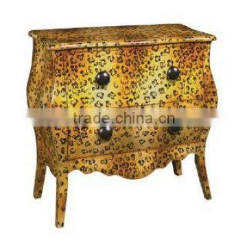 CF30106 Bombay Bombe Leopard Chest two drawers Luxury French Empire furniture