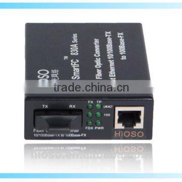 10/100M TP-RJ45 port SC with LFA function managed fiber optic media converter