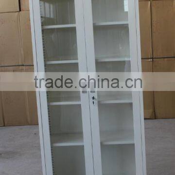 office swing door glass cabinet/metal file storage cabinets