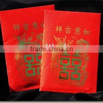 hot stamping chinese new year red envelope