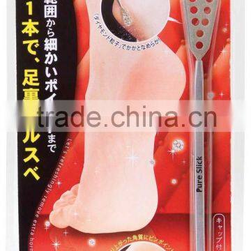 Various types of easy to use foot care peeling goods for making heel slick