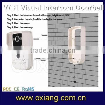 10m night vision 720P smart WIFI video doorbell see talk with visitor anywhere anytime