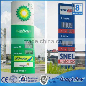 Custom size gas station signage professional manufacturer