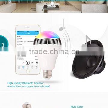 led light bulb 2 IN 1 Portable Wireless Music wireless led bulb light