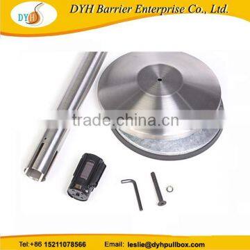 SS Heavy Duty Cast Iron Base Line Barrier Post Queue Pole for Airport photo-3