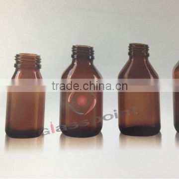 Amber glass bottles for syrup PP18-24, Viariety sizes syrup bottles, amber glass bottles