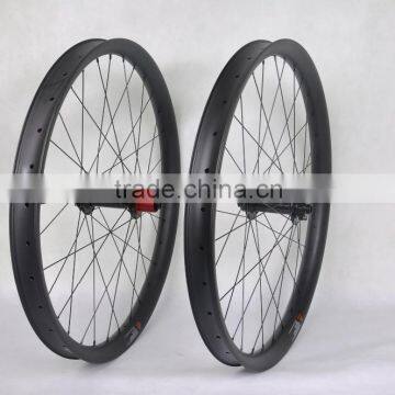29er Plus Carbon Mtb Bike Wheels 50mm Carbon Wheels DT Champion Spokes Chosen Hub 15*150 and 12*197mm Hub photo-3