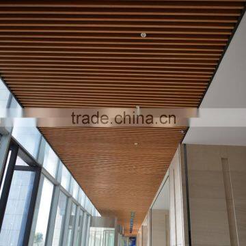 Good Evenness Wood Grain Surface Aluminum Ceiling Tiles U Aluminum Screen Ceiling photo-6