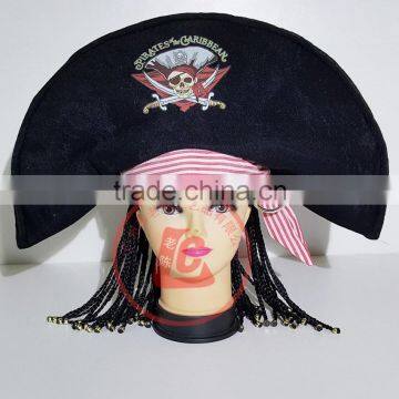 halloween carnival party pirate hat pattern morden caribbean pirate hat for sale