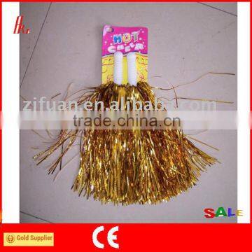 Golden color PET cheerleading pompom(FAS-3911)