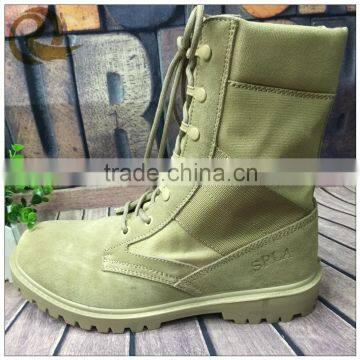 Army men dress khaki leather breathable military desert boots