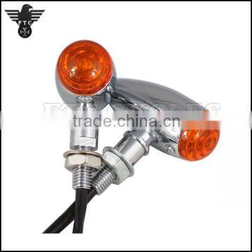 Antique Style Chrome Bullet LED Winker Turn Light for Triumph Scrambler