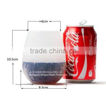 Silicone Beer Cups Silicon Red Wine Glasses Drinkware For Camping BBQ Unbreakable Silicone Drink Cups photo-2