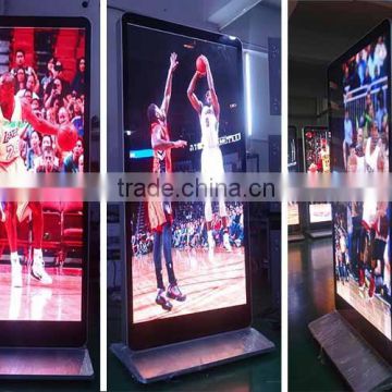 99 Inch free standing LED advertising monitor, floor standing led advertising player