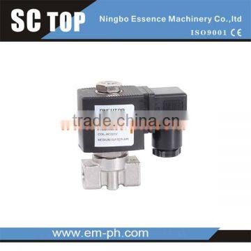 normally cloesd Fluid Control valve high pressure 2/2-way brass material solenoid valve