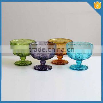 wholesale high quality handmade art colorful table drinking glassware