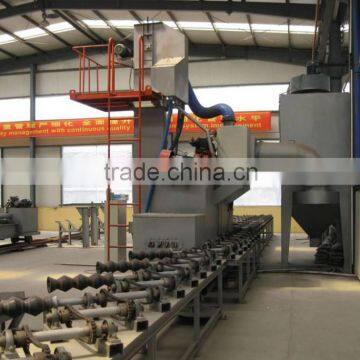 External And Internal steel pipe shot blasting machine/sandblast machine