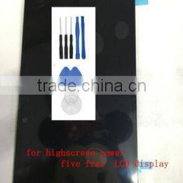 White black gold touch screen panel sensor glass lens LCD display replacement for highscreen power five