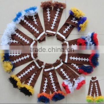 Wholesale Boutique Kaiya Baby Christmas Knitted Chevron Ruffle Leg Warmer photo-2