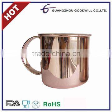 500ml Stainless Moscow Mule gold plated Mug