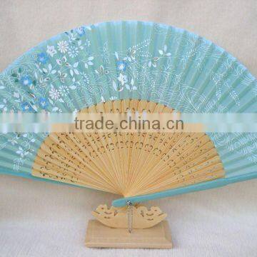 Foldable Hand Fan Bamboo Silk Fan