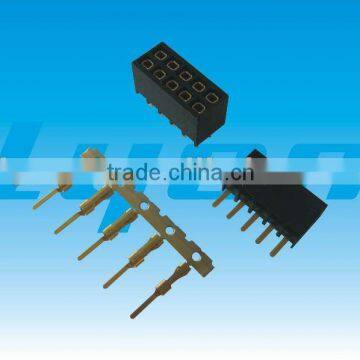 2.54*6.8 Top Entry Straingt DIP Type Female Header