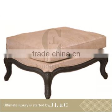 JS05-00 Footstool Leather Stool in Living Room from JL&C Luxury Home Furniture Lastest Sofa Designs