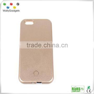 2016 hot style !!! LED selfie light-up smartphone cover