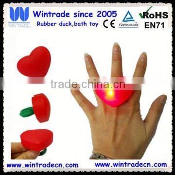 Valentine heart led ring