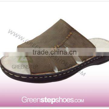 leather upper men sandal