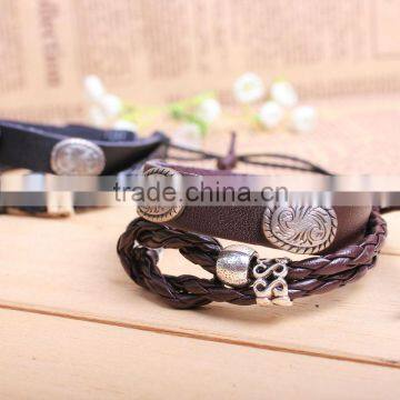 Fashion bracelet leather wristband KSQN-14