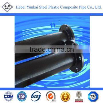 Inner and Outer EP Epoxy Resin Coated Spiral Steel Pipe With Flange Connector