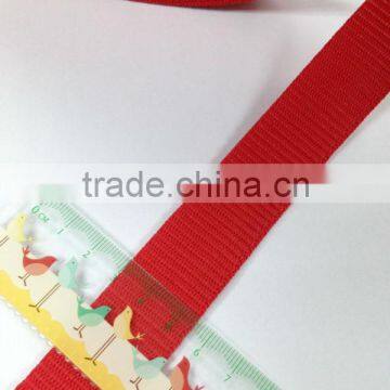 25mm red polypropylene webbing