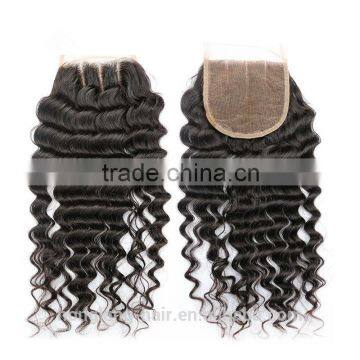 Natural Color Middle Part Lace Closure Brazilian Hair Closure                        
                                                Quality Choice