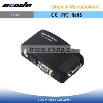 Supports NTSC PAL system PC VGA to TV AV RCA Signal Adapter Converter Video Switch Box