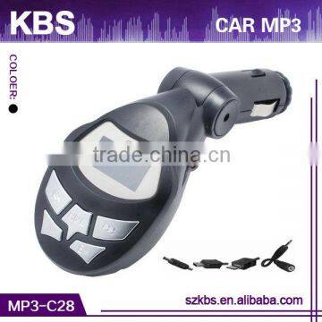 Top Seller fm modular car mp3 support USB flash drive; SD/MMC card