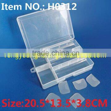 H0312 20.5*13.5*3.8Cm Plastic Box Fishing Tackle Box
