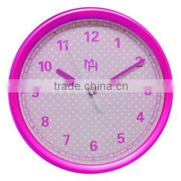 2016 hot sale cheap round palstic wall clock