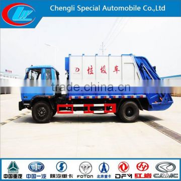 Garbage Compactor Truck with Rear Bin Lifter, NEW Hydraulic System Compression Garbage Truck,