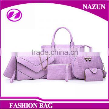 2016 New Style Wholesale Low Price Office Bags China 6 Pcs Fashion Ladies Handbag photo-4