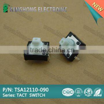 TSA12110-090 Tact Switch with new height of 9mm,tactile switch, Momentary Tactile Tact Push Button Switch + Cap