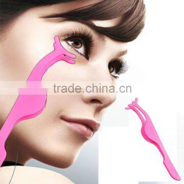 Eyelash Curler Eyelashes Clip False Fake stainless steel Eye Lash Beauty Makeup Cosmetic Tool Pink