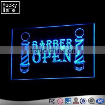 Edge-Lit LED Open Sign, Led edge lit displays acrylic signs