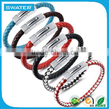 Made In China Custom Made Bracelet Charm Stainless Steel Braided